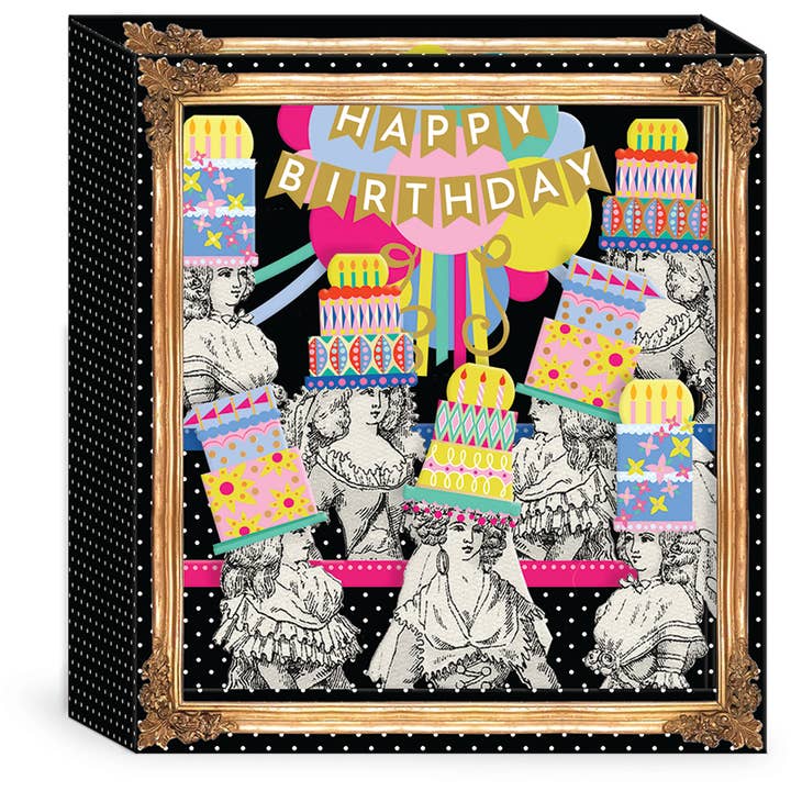 3D Pop Up Birthday Card Cake Hats