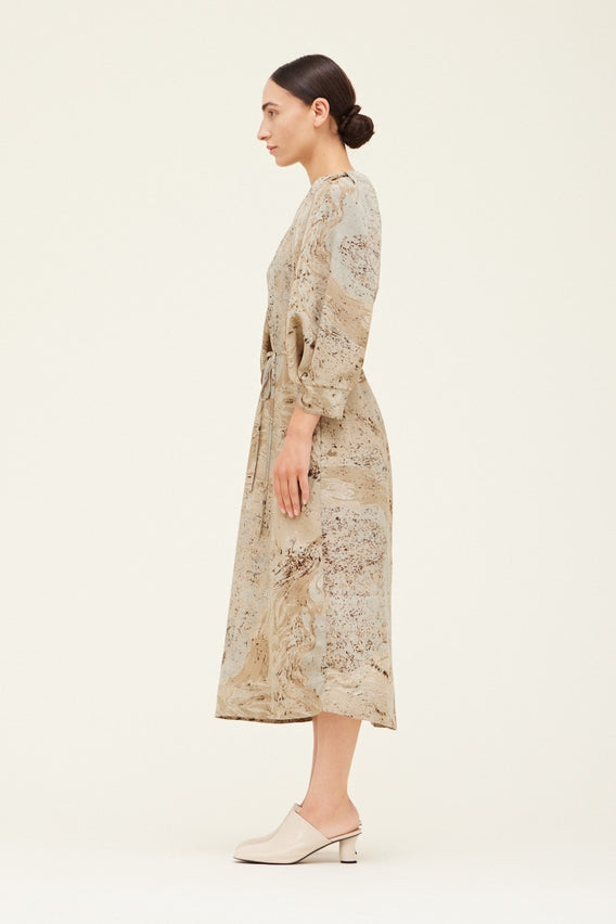 Blossom Sleeve Dress in Desert Sage