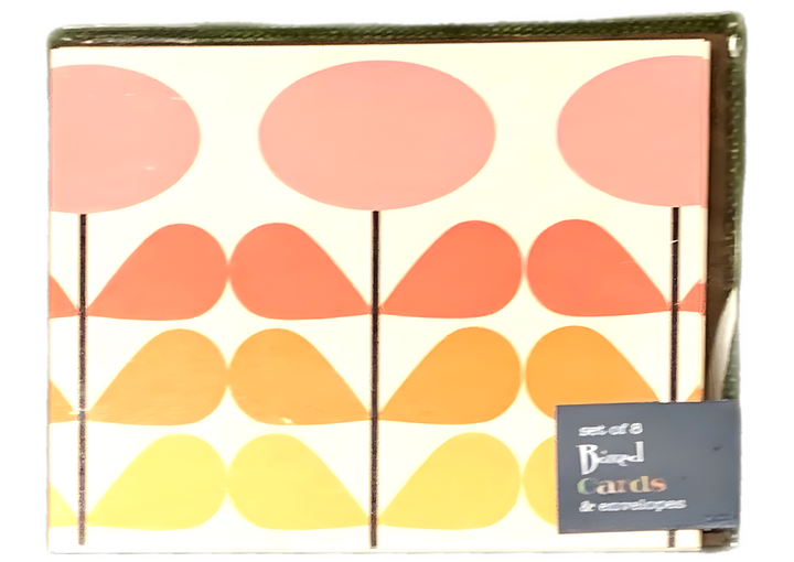 Mod Floral Pink Notecard Set