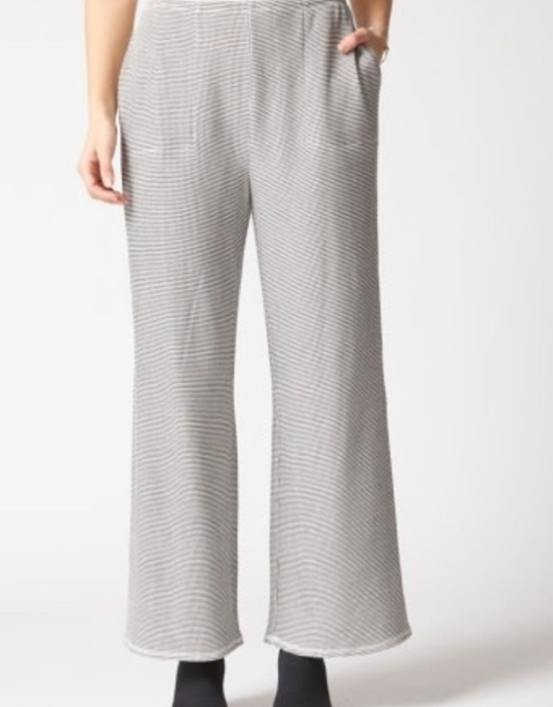 Opposites Attract Easy Pocket Flood Pants in Winter White