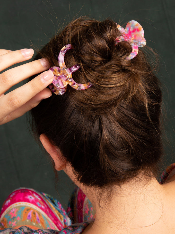 Octopus Hair Claw Clip in Dusty Mauve