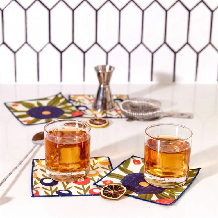 Harvest Sunshine Reusable Cocktail Napkins - Set of 8