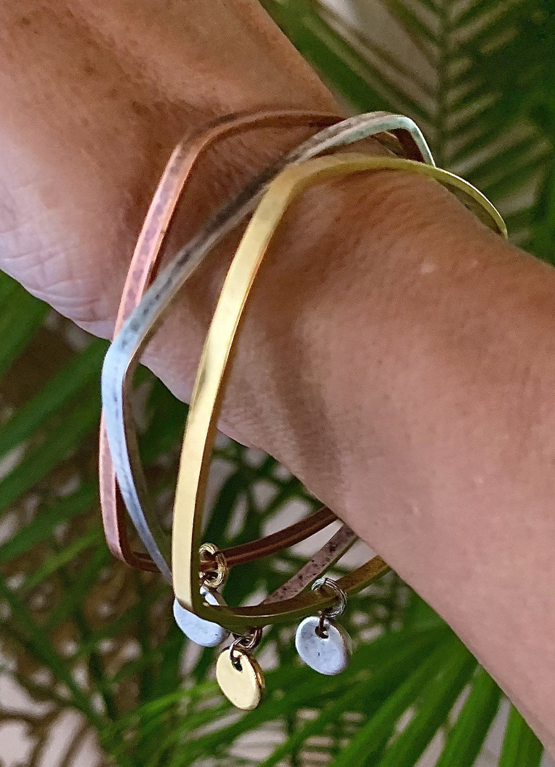Metal Bangle Bracelet Set