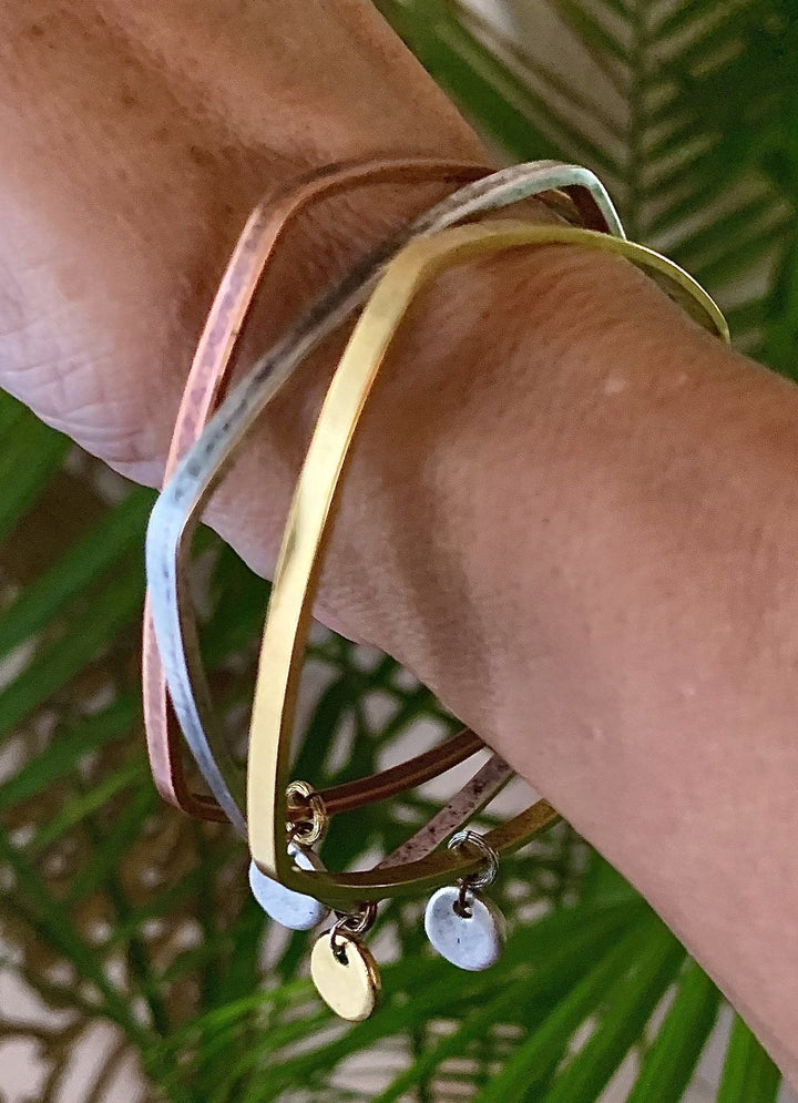 Metal Bangle Bracelet Set