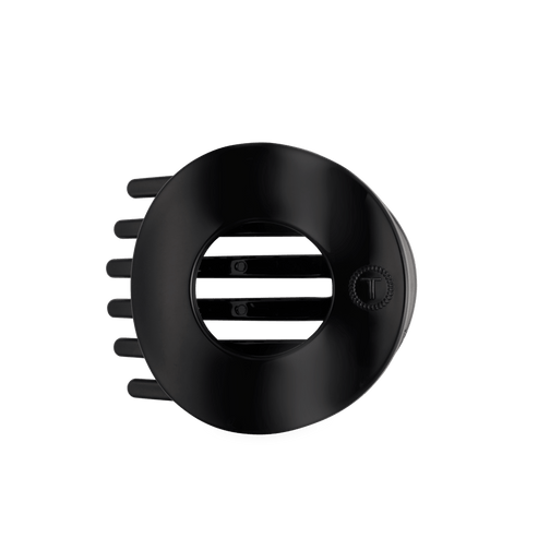 Flat Circle Hair Clip | Large | Jet Black