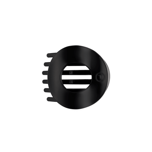 Flat Circle Hair Clip | Medium | Jet Black