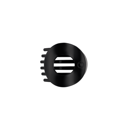 Flat Circle Hair Clip | Small | Jet Black