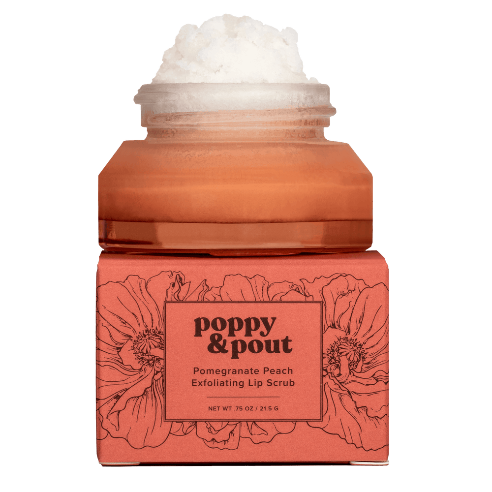 Lip Scrub -  Pomegranate Peach Poppy & Pout