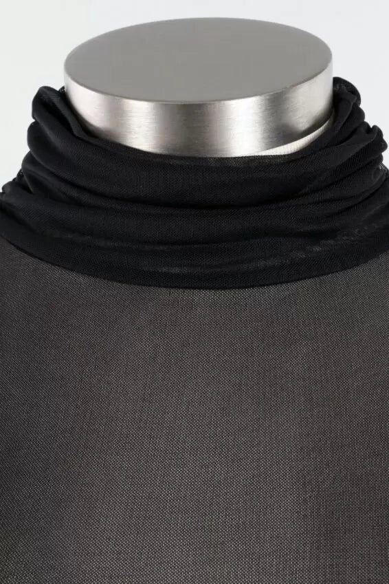 Max Tunic Top in Black Mesh