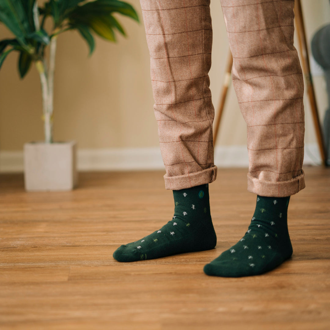 Socks that Plant Trees in Green