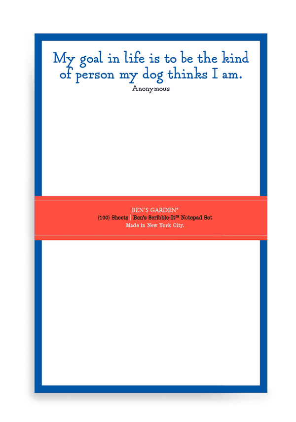 My Goal in Life 5x8 Notepad