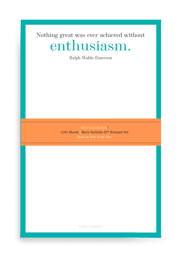 Great Enthusiasm 5x8 Notepad