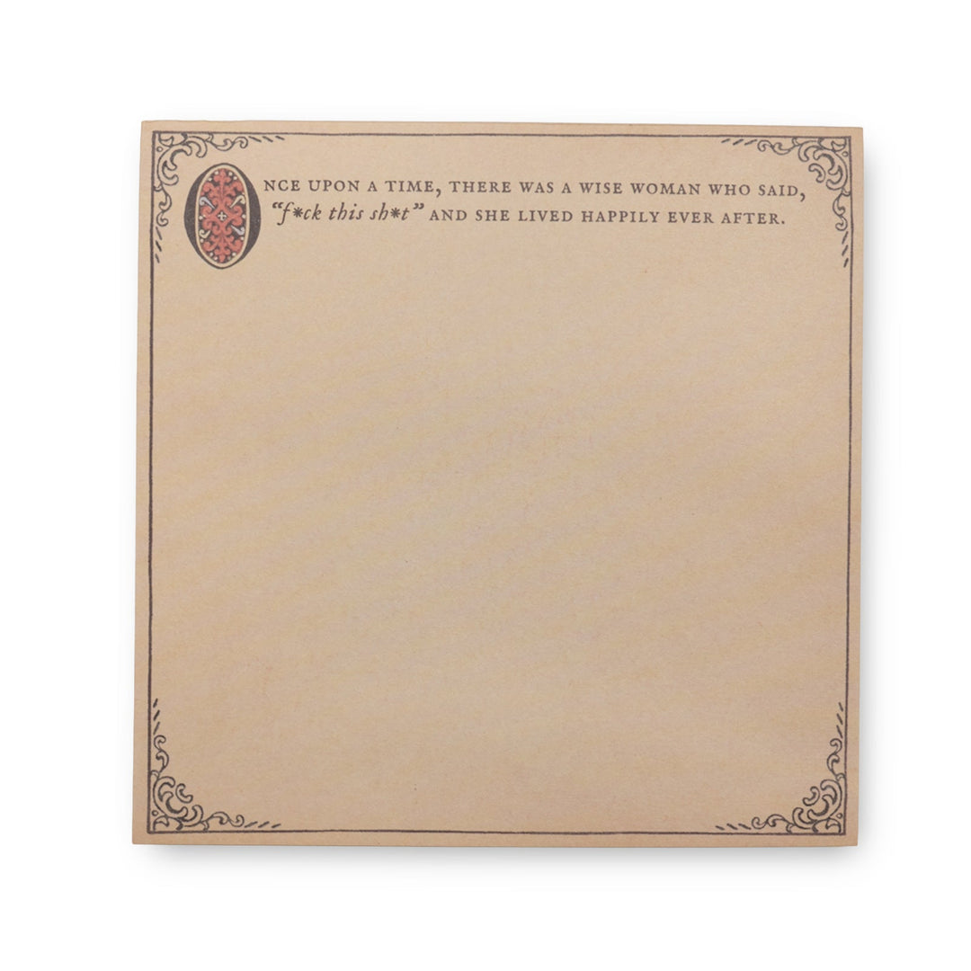 Small Notepad - Once Upon A Time Square Notepad