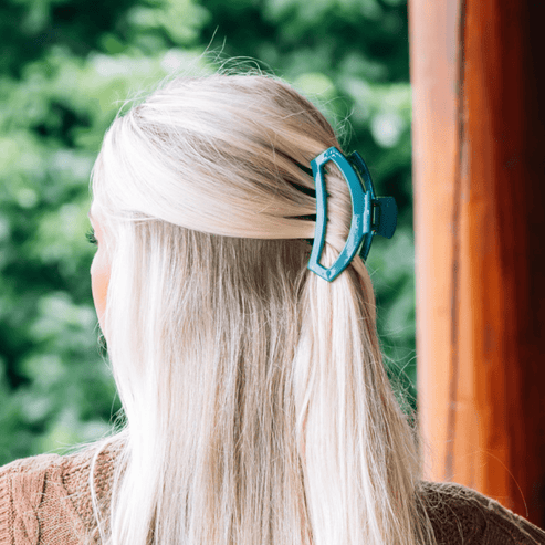Open Hair Claw Clip | Medium | Teal