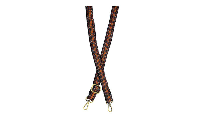 1" Wide Embroidered Guitar Purse Strap