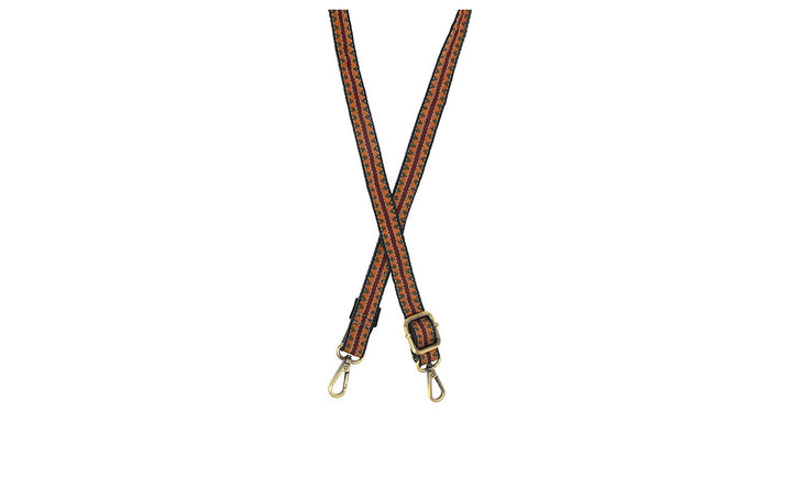 1" Wide Embroidered Guitar Purse Strap