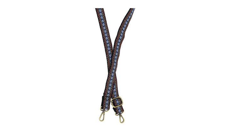 1" Wide Embroidered Guitar Purse Strap