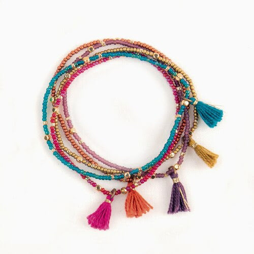 Tassel Bracelet Set of Five