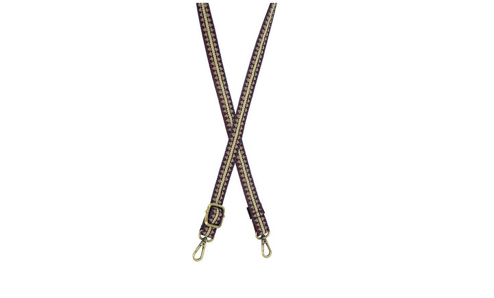 High Peak Guitar Strap in Burgundy.jpg