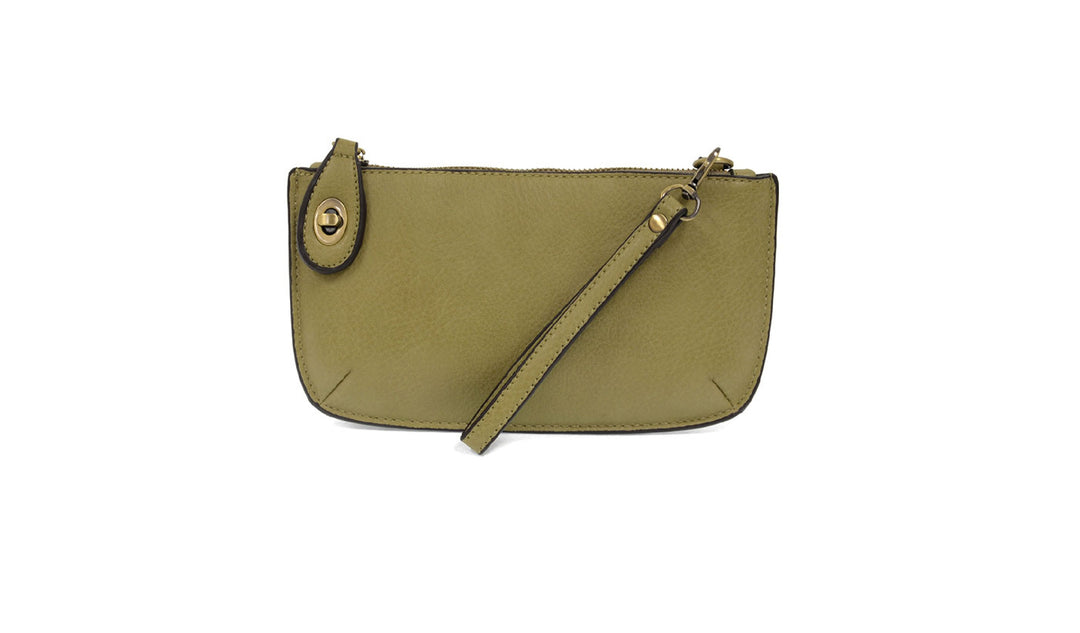 Crossbody Wristlet Clutch- Vegan Leather