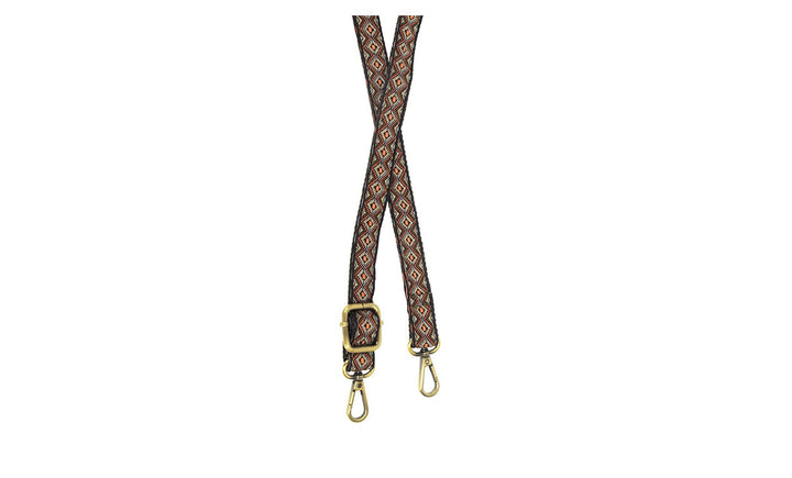 1" Wide Embroidered Guitar Purse Strap