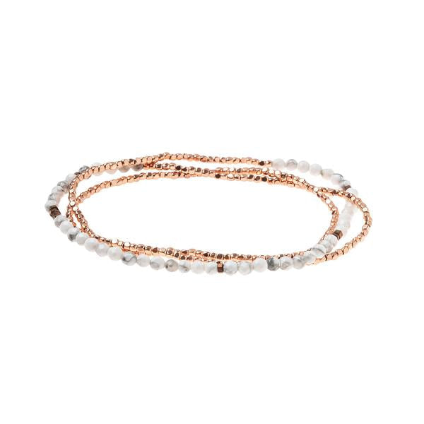Delicate Stone Wrap Bracelet (many varieties)