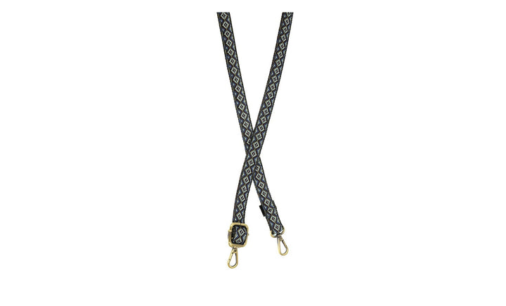 Guitar Strap One Inch in Blue Tonal Geo.jpg