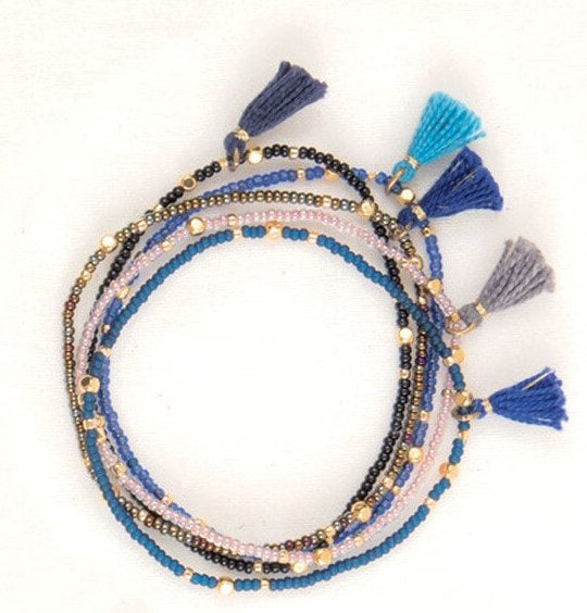 Tassel Bracelet Set of Five