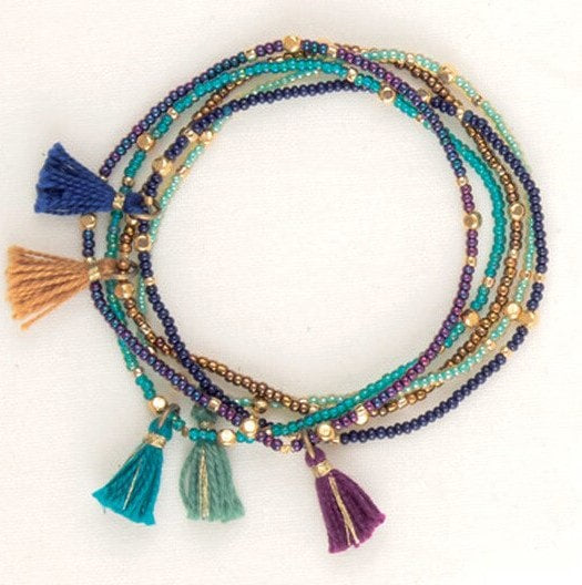 Tassel Bracelet Set of Five