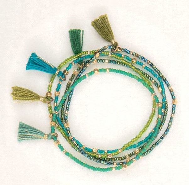 Tassel Bracelet Set of Five