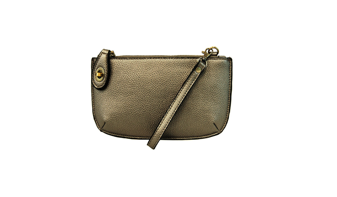 Crossbody Wristlet Clutch- Vegan Leather