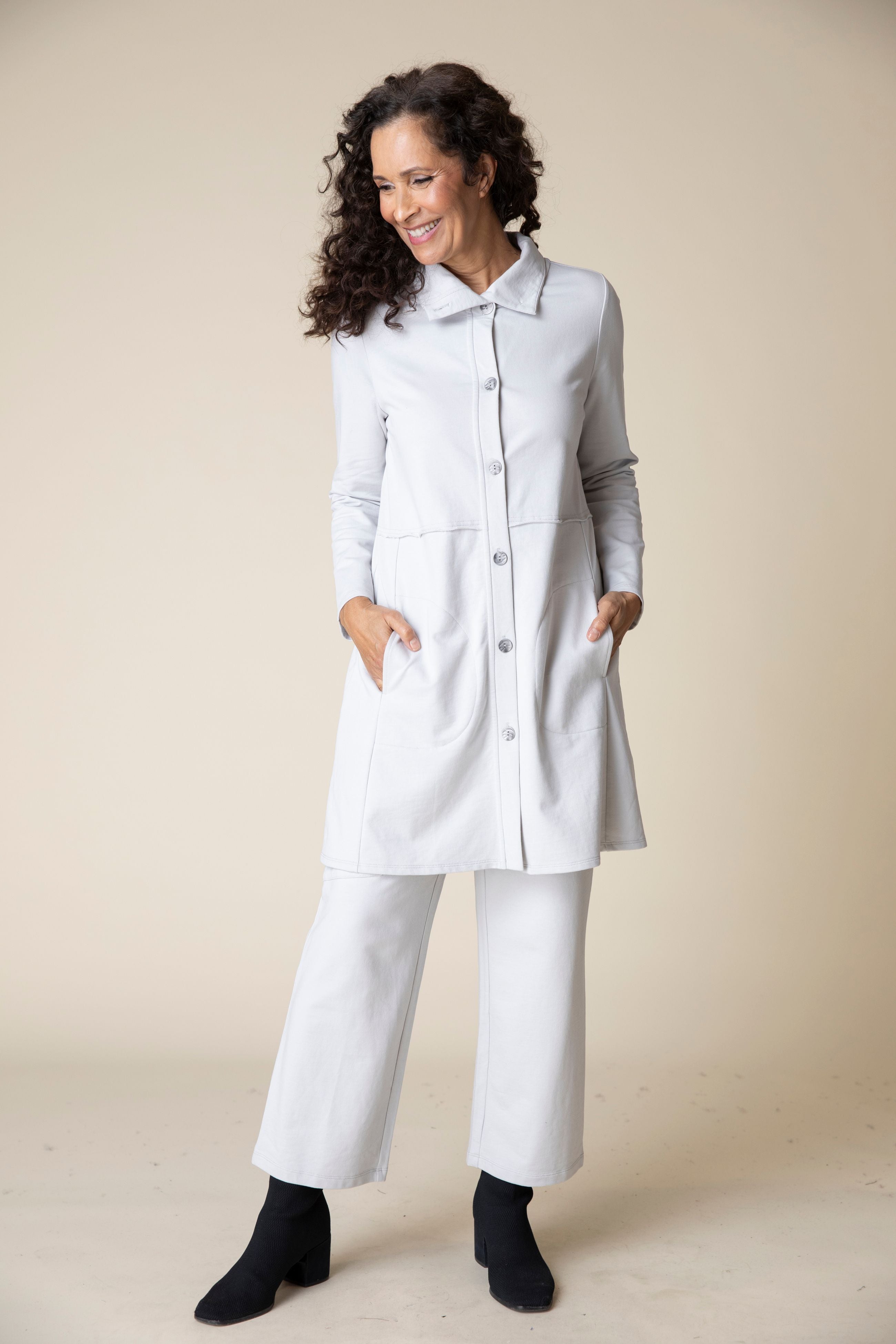 French terry coat deals