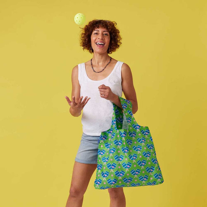 Pickleball Fun Reusable Shopping Bag-Machine washable