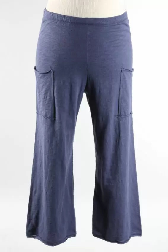 Cotton Slub Pocket Flood in Navy