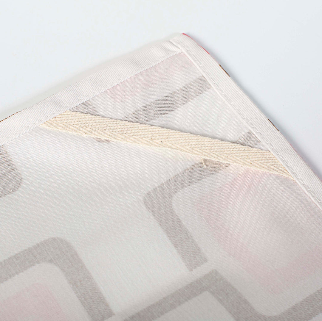 Retro Squares in Pink Tea Towel