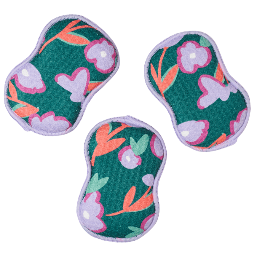 Reusable Sponges Set - Evergreen