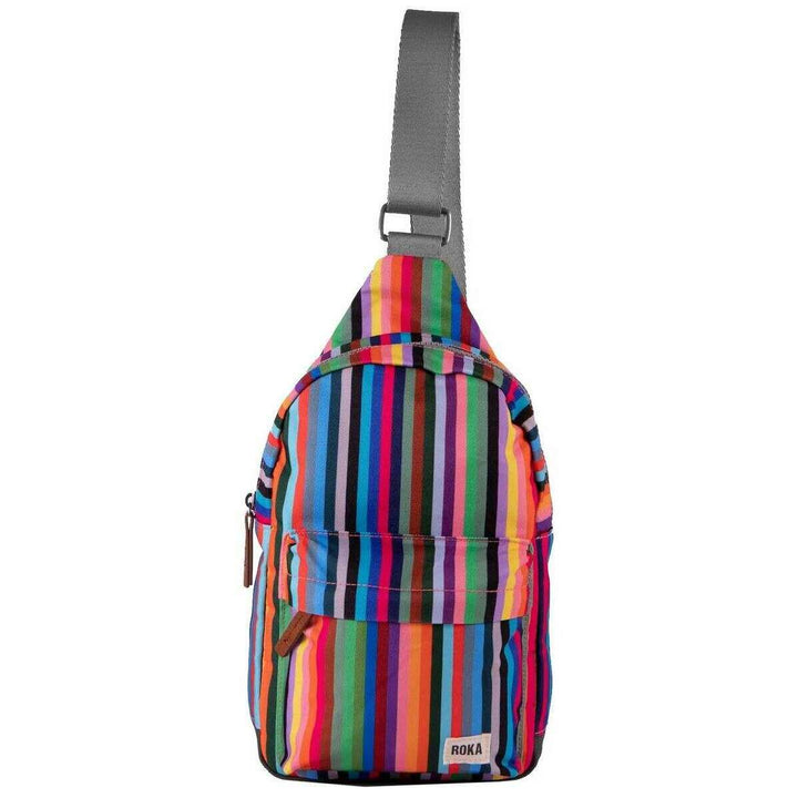 Willesden B Multi Stripe Recycled Canvas Bag