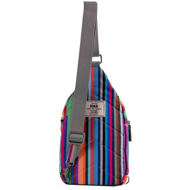 Willesden B Multi Stripe Recycled Canvas Bag