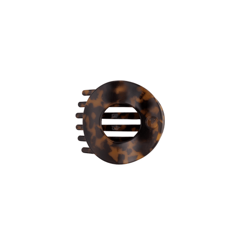 Flat Circle Hair Clip | Small | Tortoise