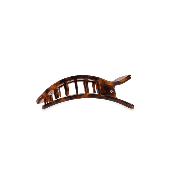 Rectangle Flat Hair Clip | Small | Tortoise