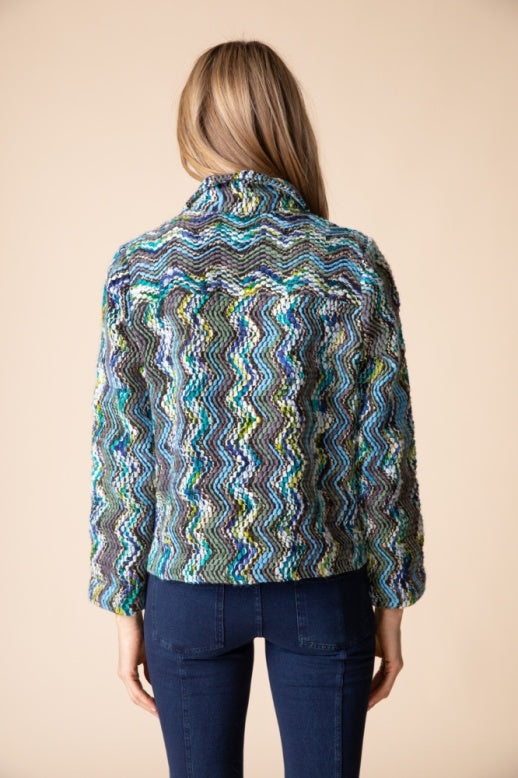 Tapestry Weave Cargo Jacket