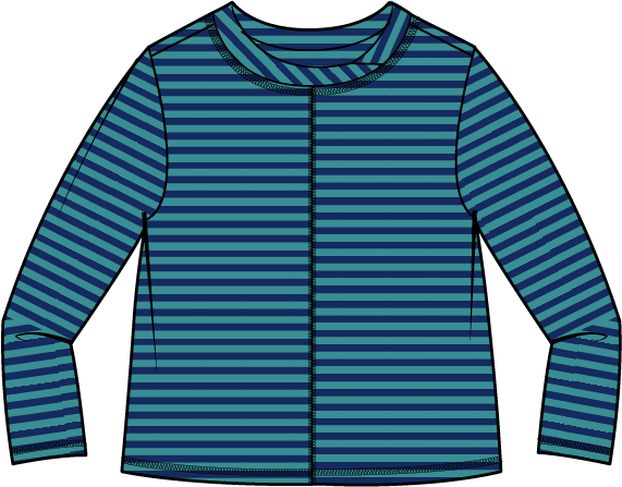 Verona Striped Layover Tee