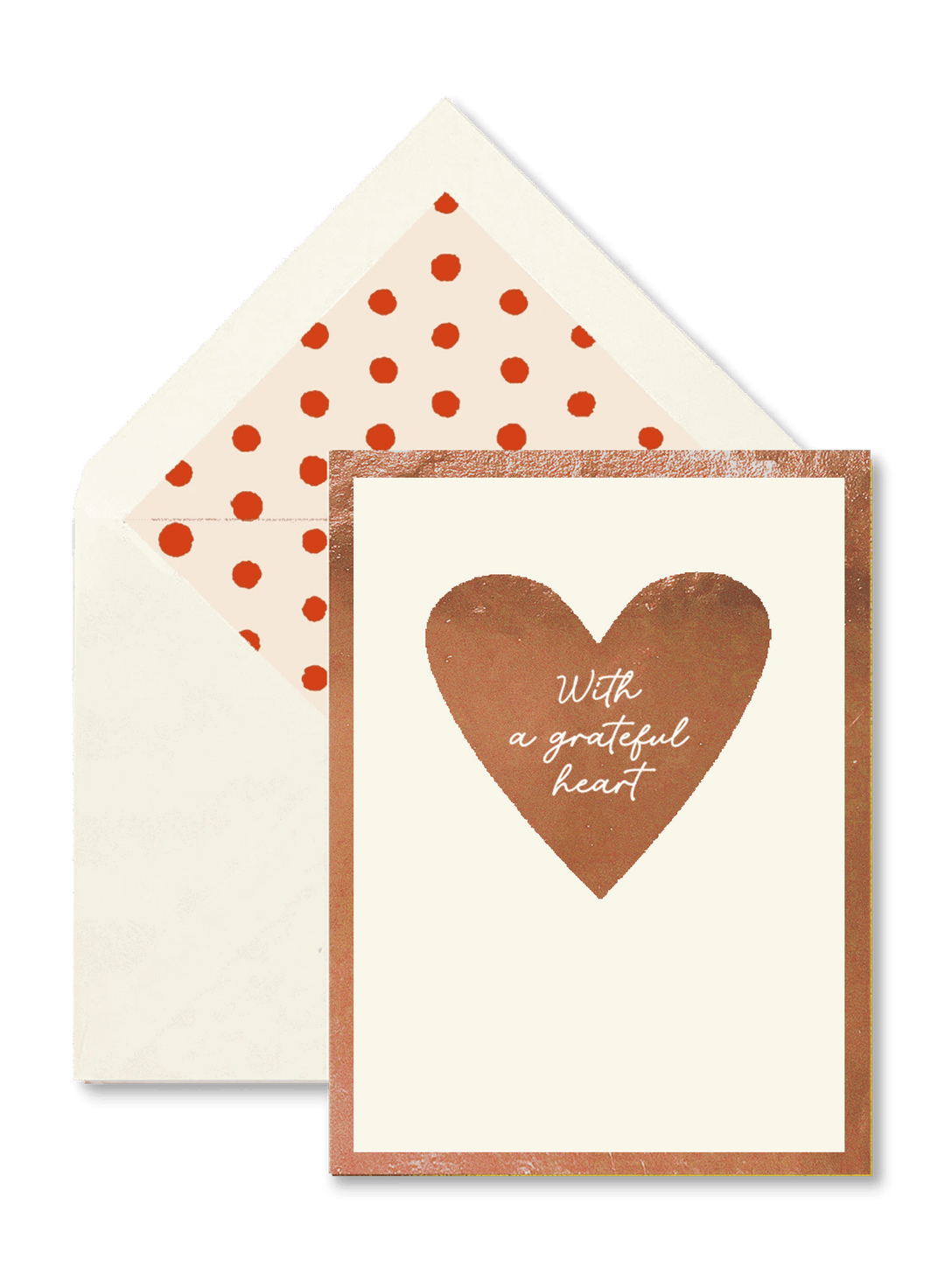 'With A Grateful Heart' Greeting Card
