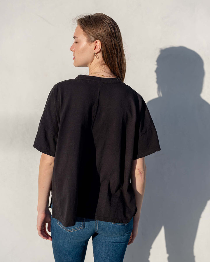 Amelia Short Sleeve Tee in Black