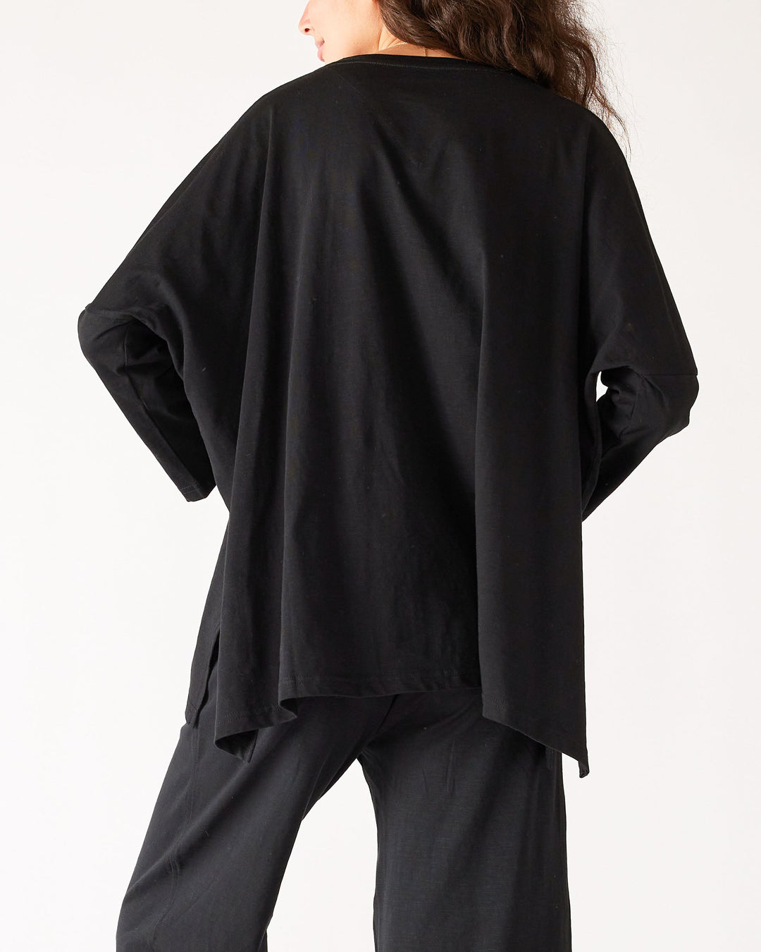 Catalina Slub Tee in Black