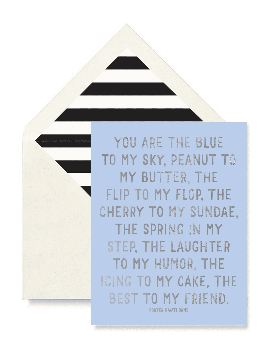 'You Are The Blue To My Sky' Greeting Card
