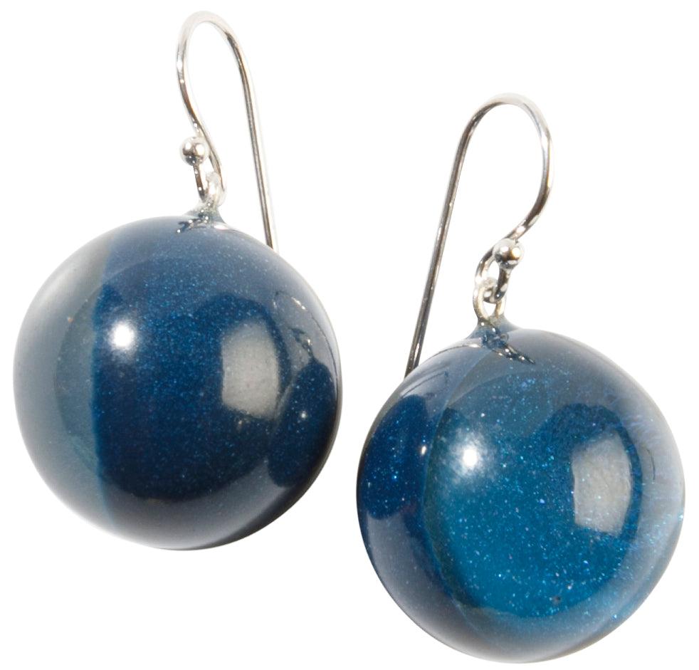 bolas earrings blue