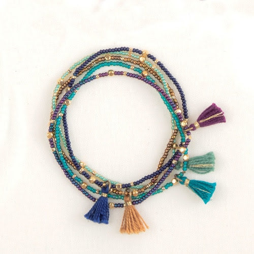 Tassel Bracelet Set of Five