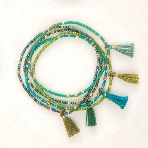 Tassel Bracelet Set of Five