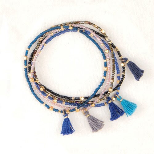 Tassel Bracelet Set of Five